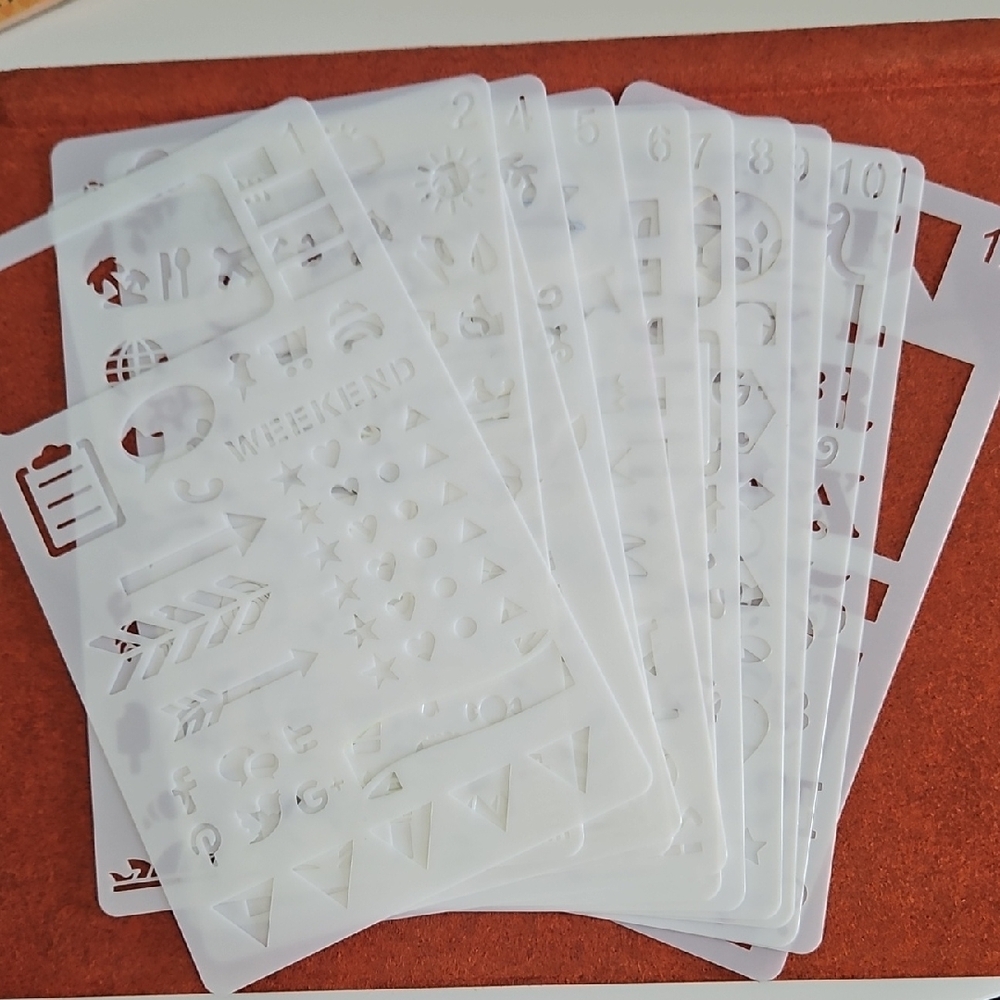 Transparent Stencil Set for Crafting